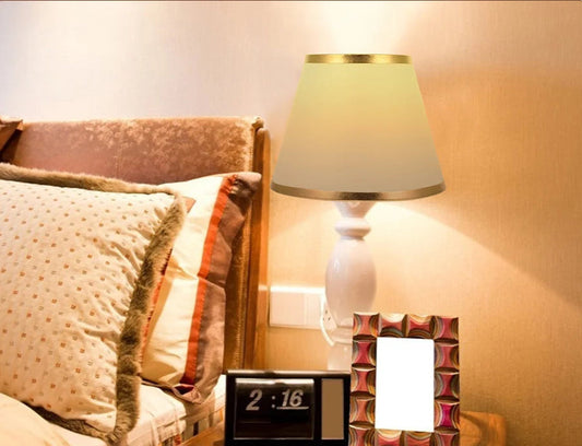 Abat-jour cylindrique moderne en tissu pour lampe de table, suspension ou lampadaire – déco intérieure élégante et lumineuse - Décoration intérieure.