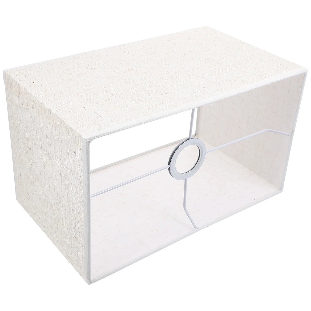 Abat-jour cylindrique moderne en toile de jute et tissu ferreux, accessoire anti-poussière pour lampe de bureau ou salon - Décoration intérieure