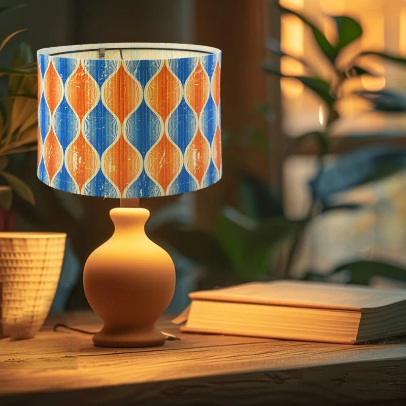 Abat-jour en bambou style japonais zen, compatible lampe E27, pour déco intérieure naturelle et rétro - Décoration intérieure