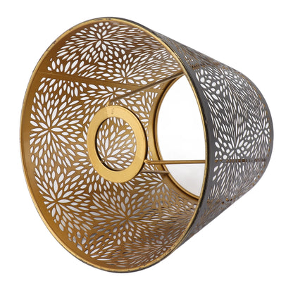 Abat-jour en métal motif arbre forestier, intérieur doré lumineux – décoration élégante pour chambre à coucher et ambiance naturelle. - Décoration intérieure