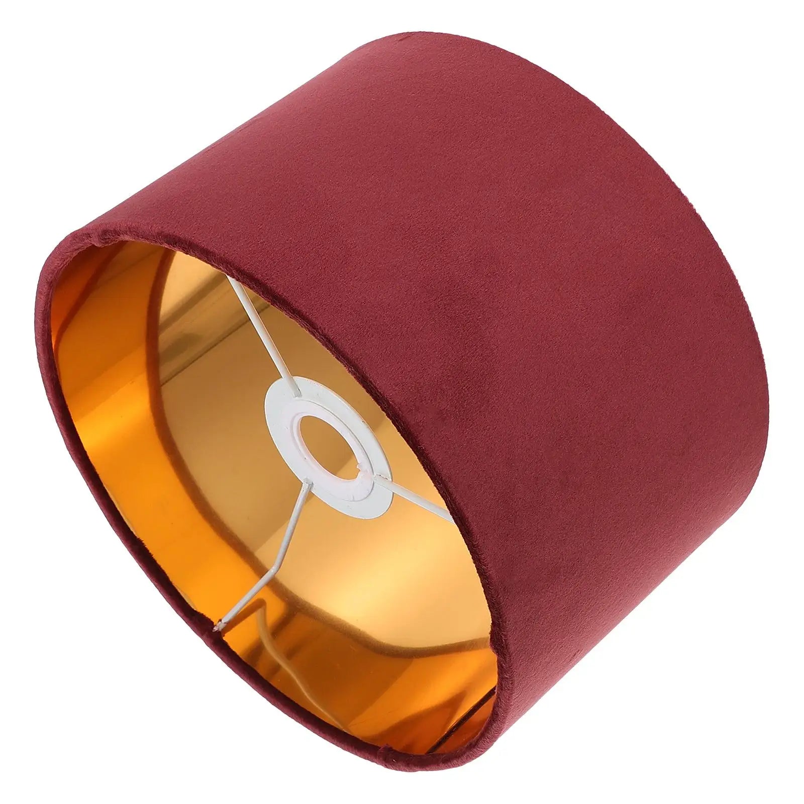 Abat-jour moderne en velours doux avec cadre en fer, housse décorative pour lampe de chevet - Décoration intérieure