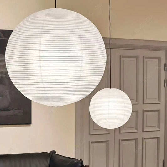 Abat-jour suspendu en papier rond – housse décorative pour plafonnier style moderne ou vintage, parfait pour bar, salon ou fête - Décoration intérieure