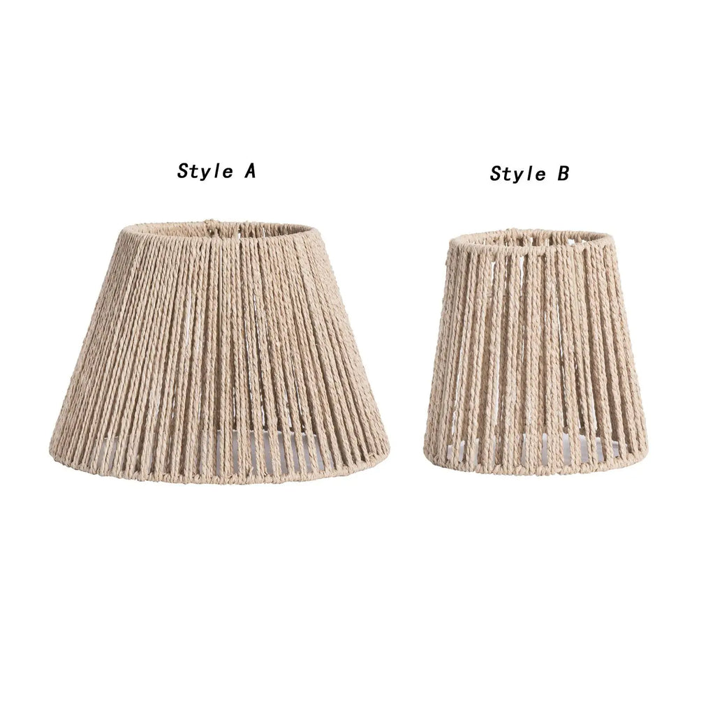 Abat-jour suspendu tissé à la main, accessoire lumineux pour lustres de cuisine, couloir ou salle à manger – style rustique et ambiance chaleureuse - Décoration intérieure
