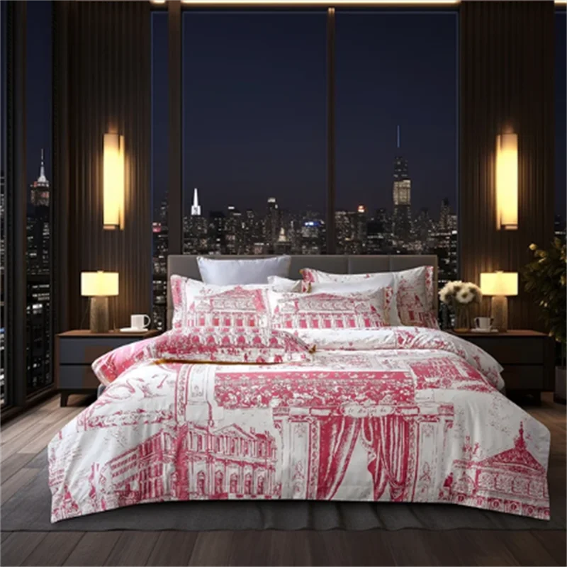 Housse de Couette Parure en Coton
