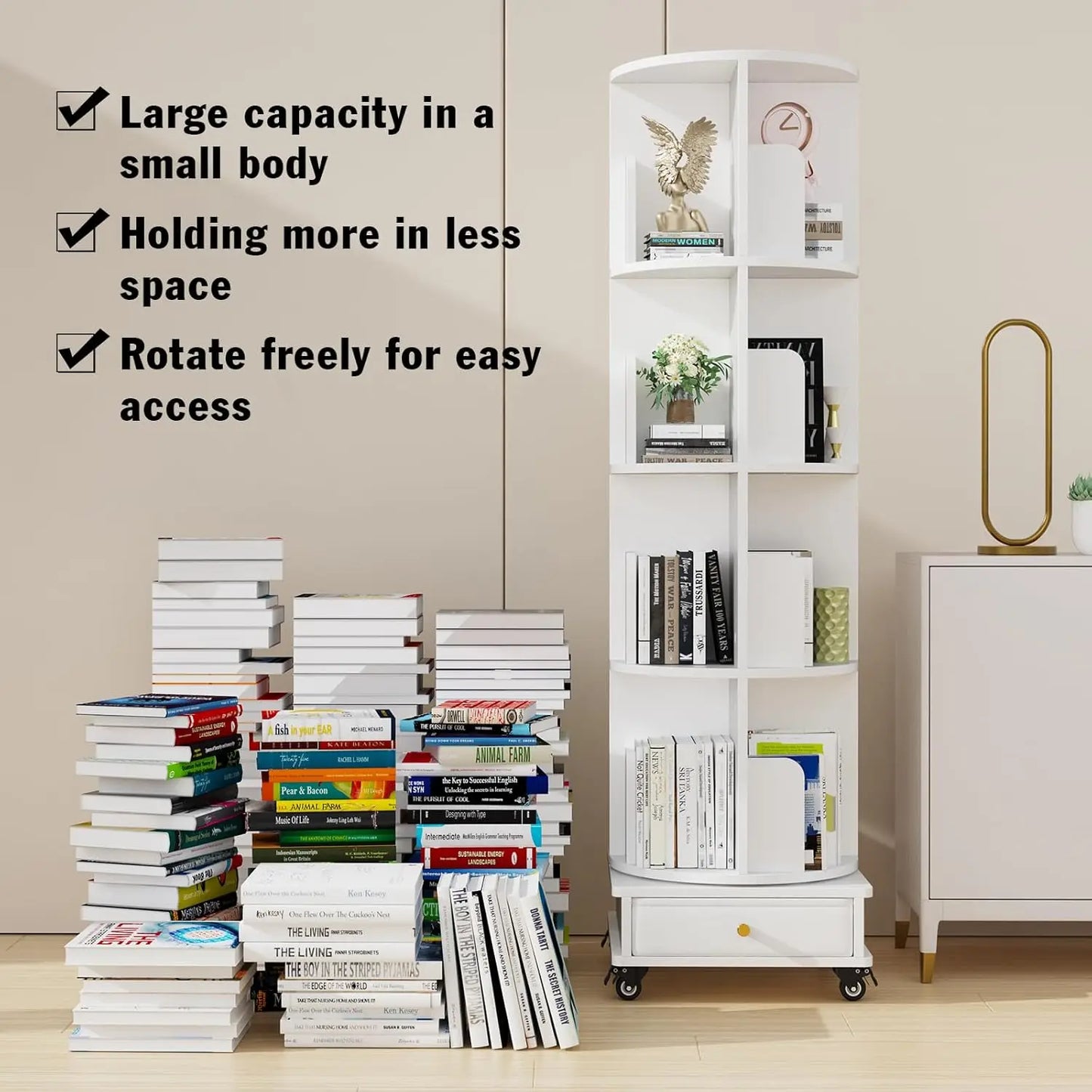 Bibliothèque d'angle en Bois