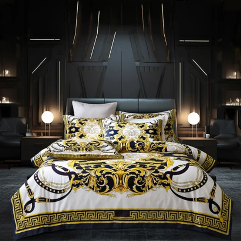Housse de Couette Parure en Coton