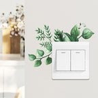 Autocollants d’interrupteur en PVC – motifs fleurs décoratifs étanches pour chambre, salon et salle de bain - Décoration intérieure