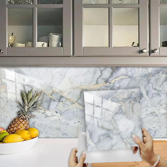 Autocollants en PVC épais posés sur sol de cuisine, décoration murale imperméable en lot, solution pratique et protectrice pour intérieur - Décoration intérieure