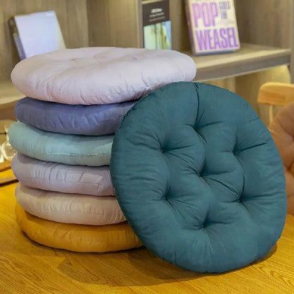 Coussin de chaise rond épais antidérapant, idéal pour salle à manger, sieste ou hiver, confort moelleux et maintien parfait - Décoration intérieure