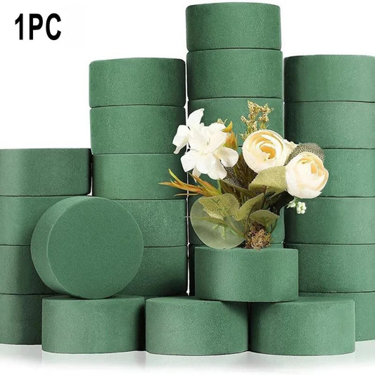 Cylindre de mousse humide pour composition florale, accessoire de décoration intérieure vert absorbant l’eau