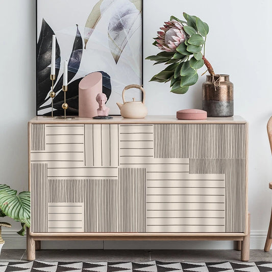 Demi-rideau court auto-adhésif pour armoire – style simple et anti-poussière, déco pratique pour meuble de cuisine - Décoration intérieure