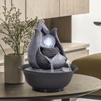 Fontaine décorative faite à la main pour la maison, décoration zen et relaxante en céramique ou résine artisanale