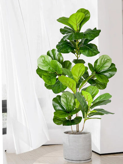 Grand ficus artificiel de 70 à 135 cm – Plante décorative réaliste pour intérieur et extérieur