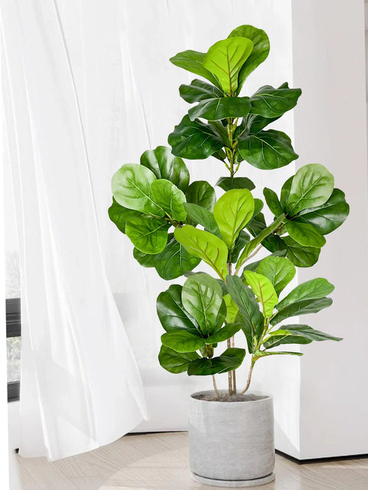 Grand ficus artificiel de 70 à 135 cm – Plante décorative réaliste pour intérieur et extérieur