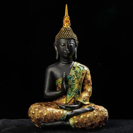 Grande statue de Bouddha Thaïlandaise  -  Décoration intérieure spirituelle et asiatique.