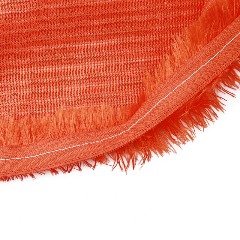 Housse de Coussin en Peluche et Fourrure de velours