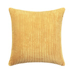 Housse de Coussin en velours côtelé rayé
