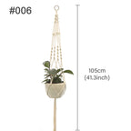 Macramé Mural Porte plantes - Paniers suspendus