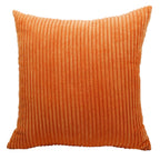 Housse de Coussin en velours côtelé rayé