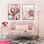 Tableau Moderne Art Fleur Rose
