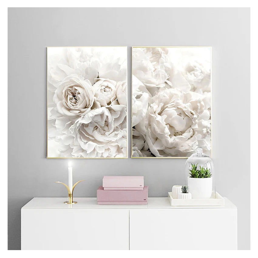 Tableau Moderne Art Rose Fleur