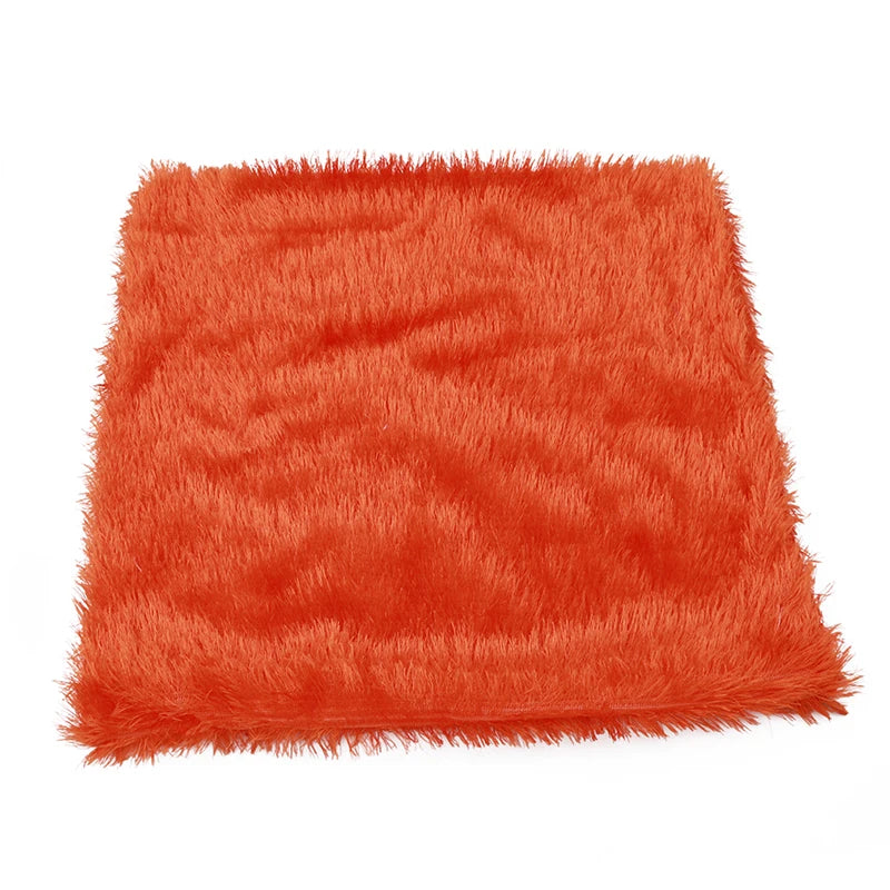 Housse de Coussin en Peluche et Fourrure de velours