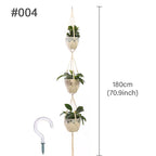 Macramé Mural Porte plantes - Paniers suspendus