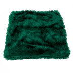 Housse de Coussin en Peluche et Fourrure de velours
