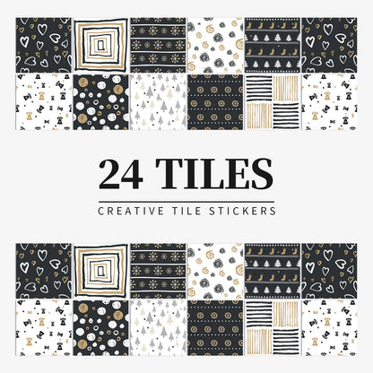 Autocollant Mural Effet carrelage