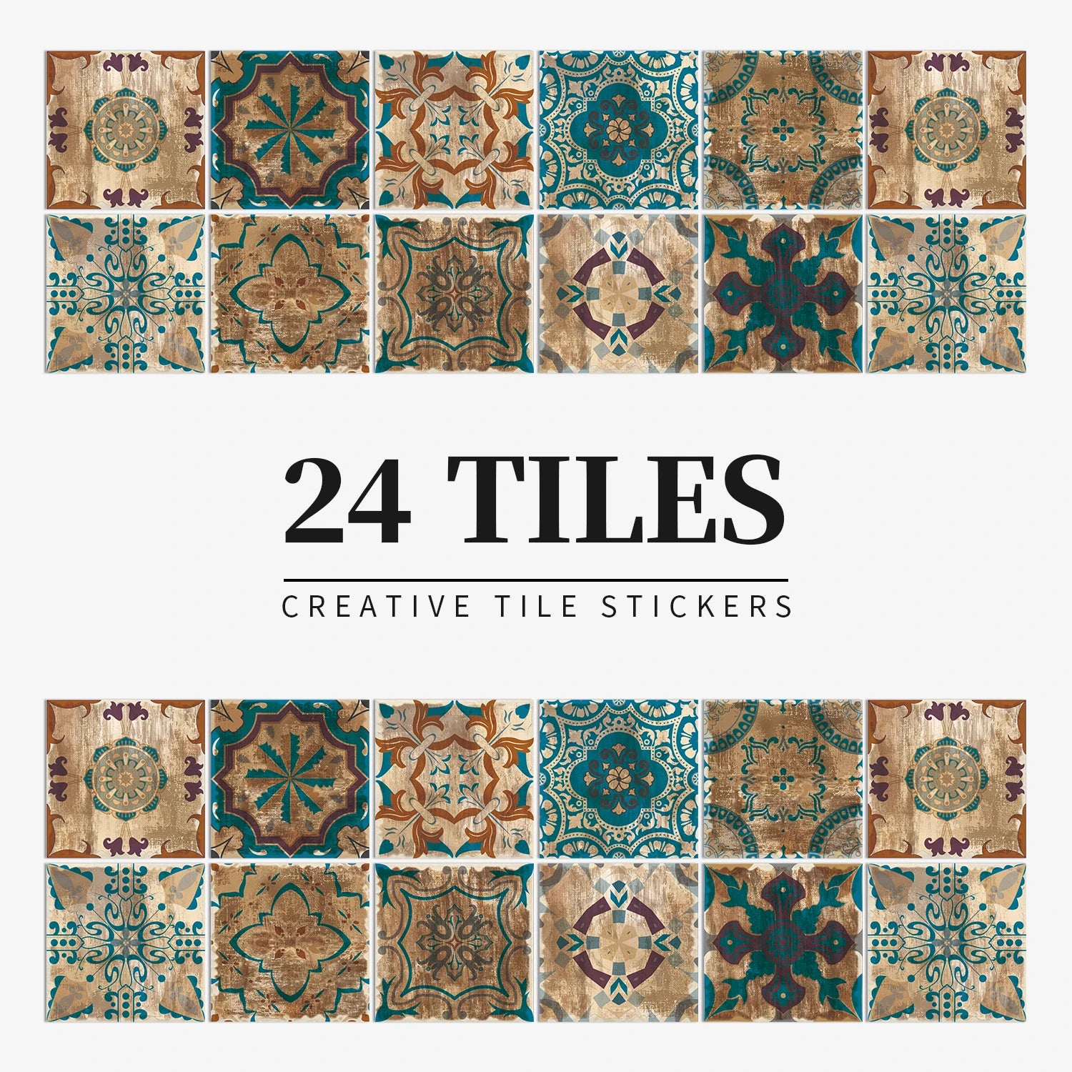 Autocollant Mural Effet carrelage