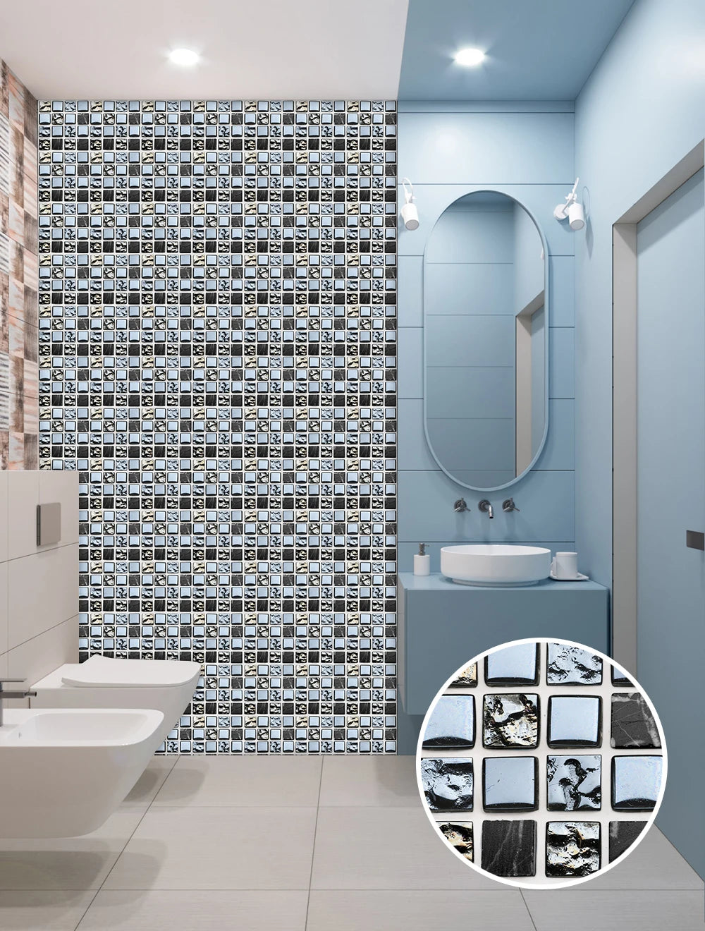 Autocollant Mural Décoratif Mosaïque