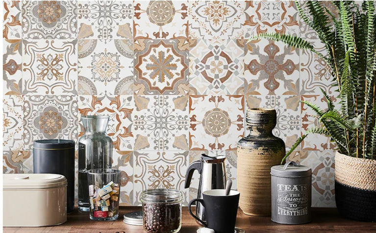 Autocollant Mural Effet carrelage