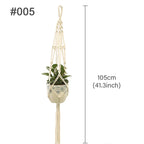 Macramé Mural Porte plantes - Paniers suspendus