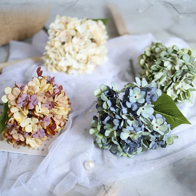 Fleur Artificielle Hortensia en Soie