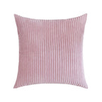 Housse de Coussin en velours côtelé rayé