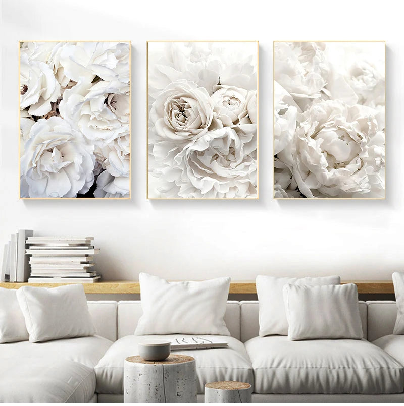 Tableau Moderne Art Rose Fleur