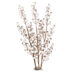Fleur Artificielle Tige de Baies Blanches