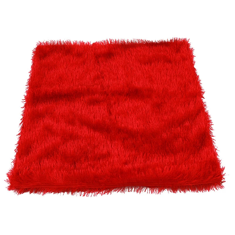 Housse de Coussin en Peluche et Fourrure de velours