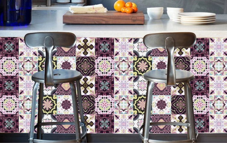 Autocollant Mural Effet carrelage