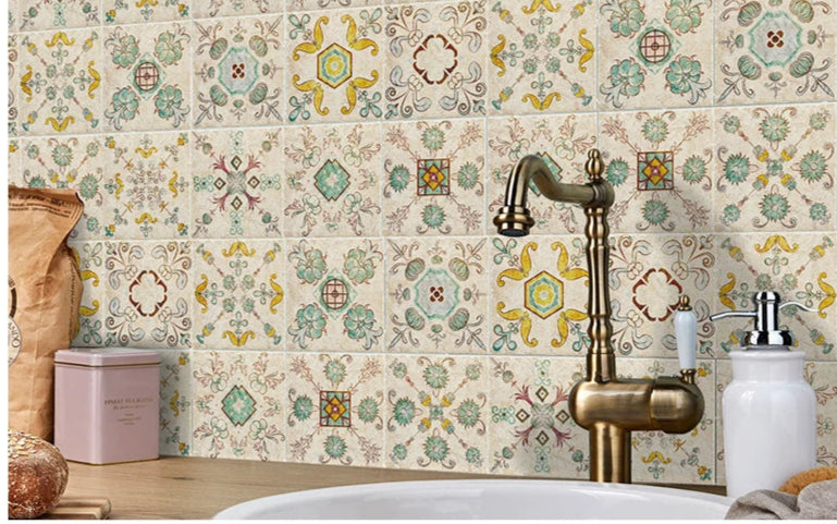 Autocollant Mural Effet carrelage