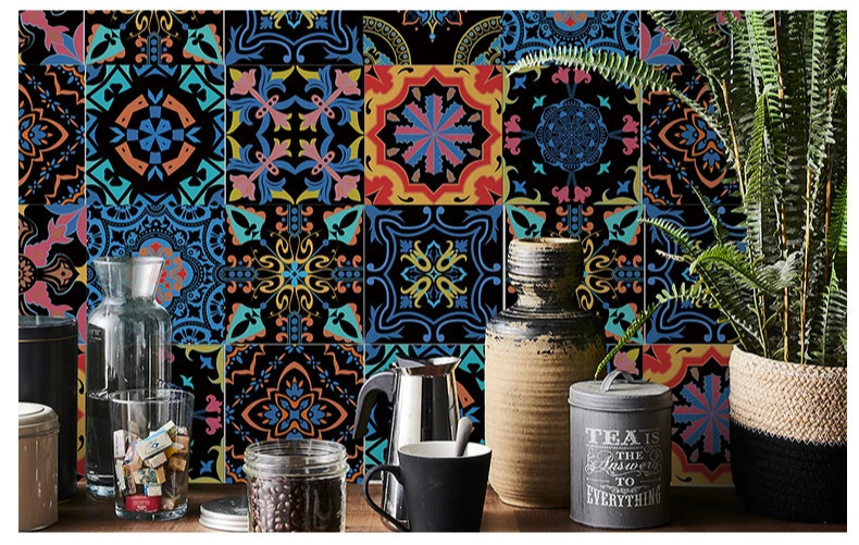 Autocollant Mural Effet carrelage