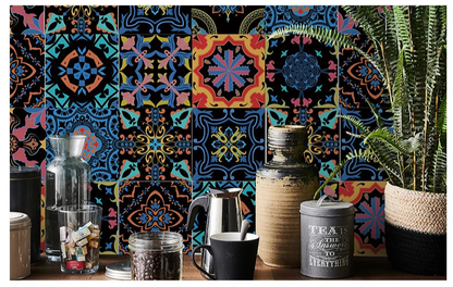 Autocollant Mural Effet carrelage