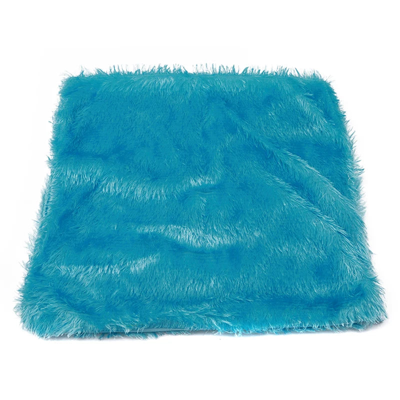 Housse de Coussin en Peluche et Fourrure de velours