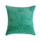 Housse de Coussin en velours côtelé rayé