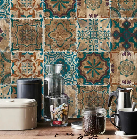 Autocollant Mural Effet carrelage