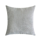 Housse de Coussin en velours côtelé rayé