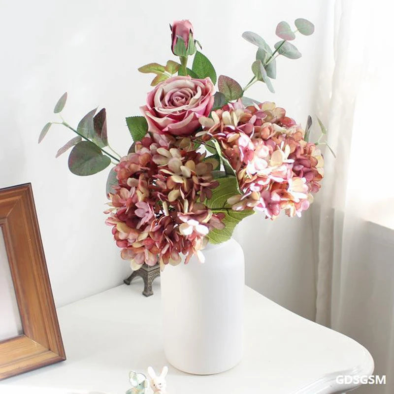 Fleur Artificielle Hortensia en Soie