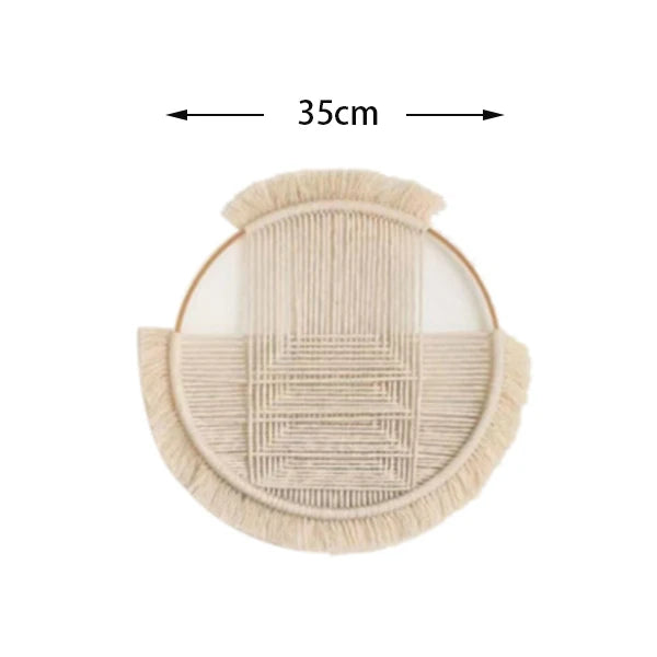 Panier Mural  Rond en Macramé
