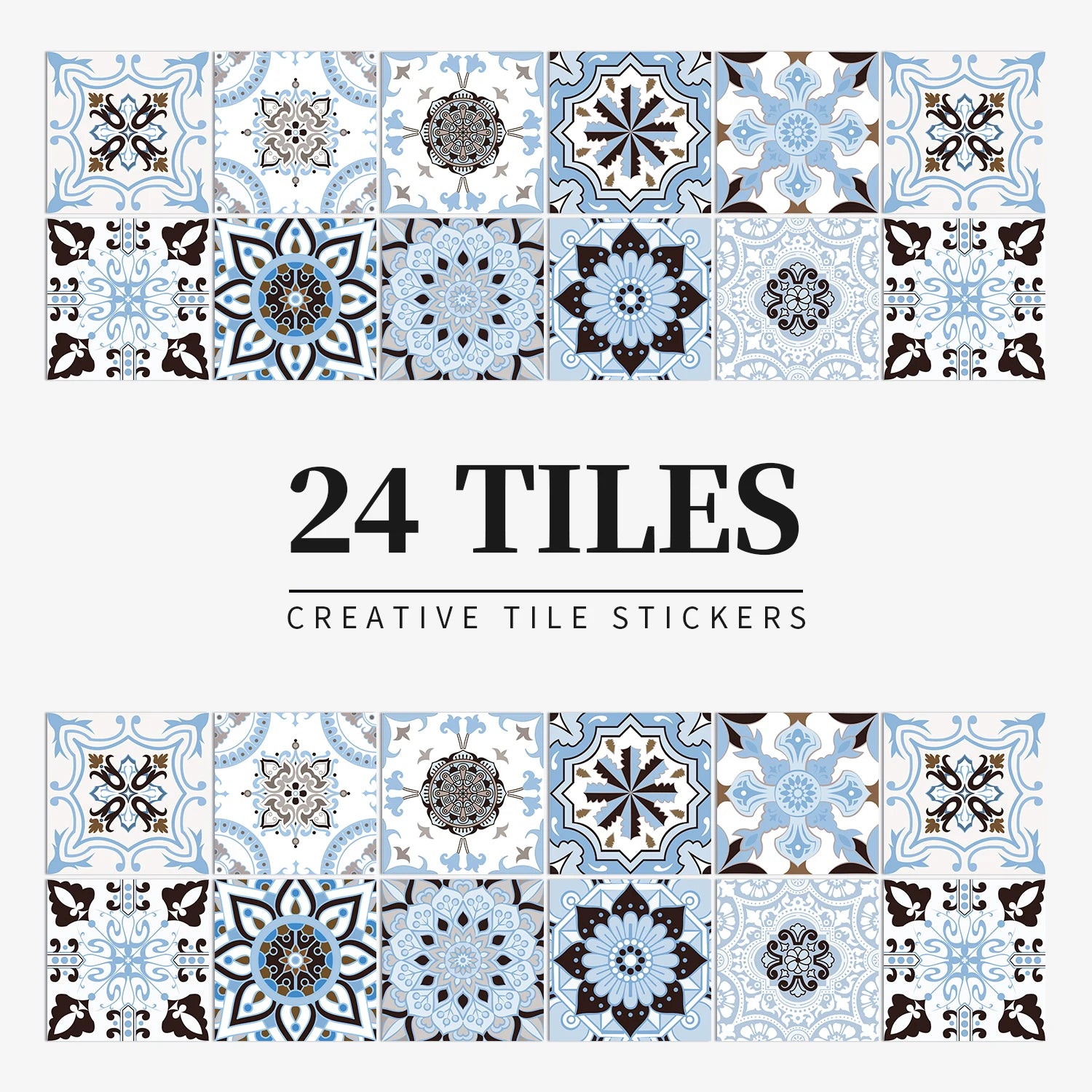 Autocollant Mural Effet carrelage