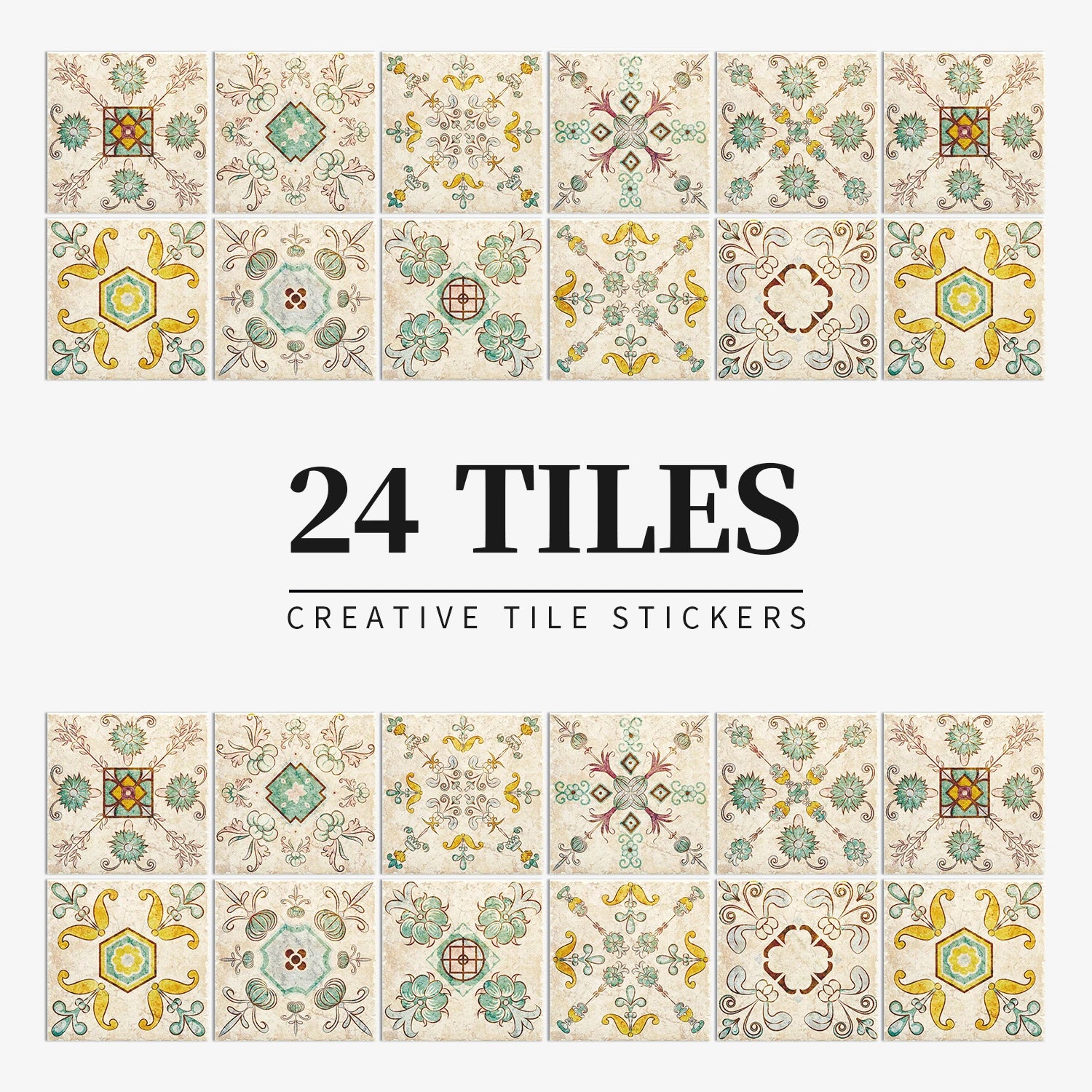 Autocollant Mural Effet carrelage